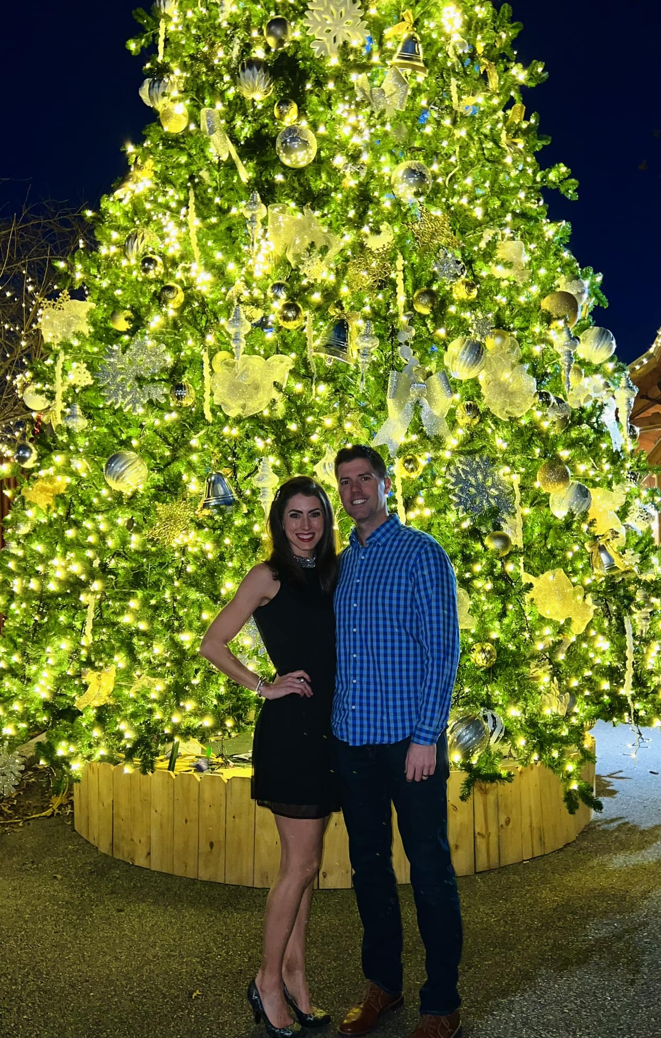 Joel and Rebekah at Angus Barn in Raleigh, NC