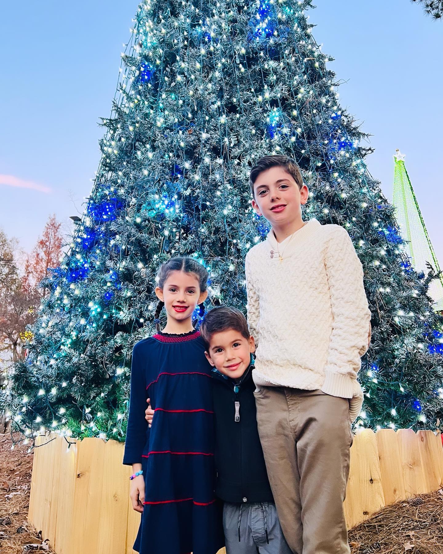 Luke, Lilly, and Levi at Angus Barn in Raleigh, NC