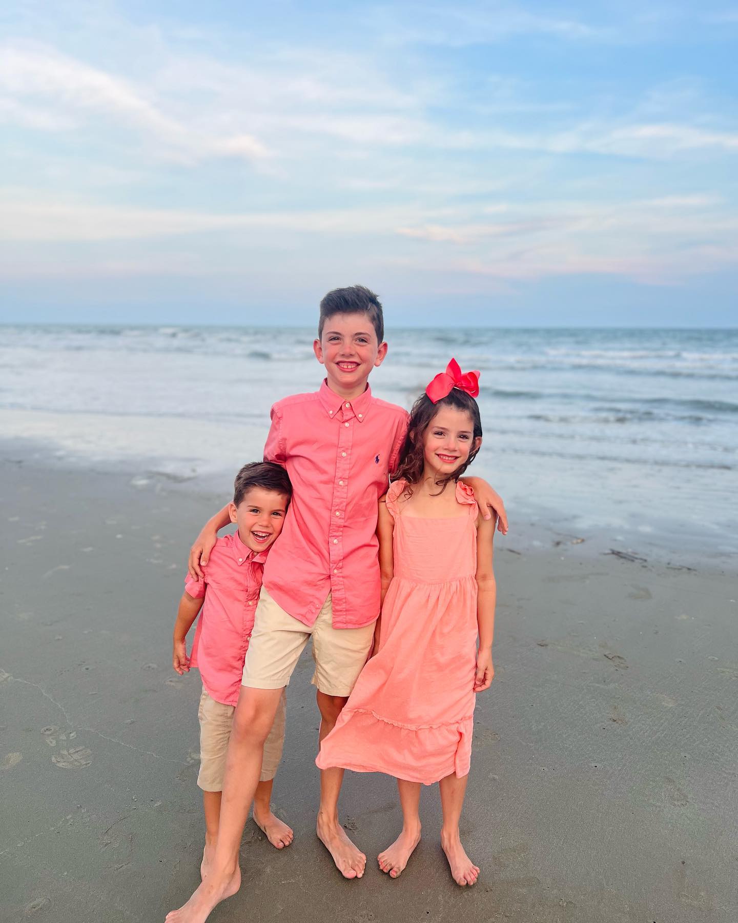 Luke, Lilly, and Levi at NC beach