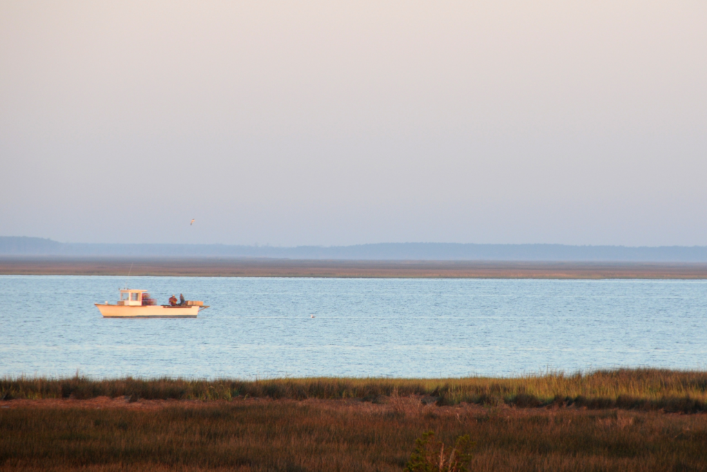 Fishing Boat in Pamlico Sound, Coast of NC