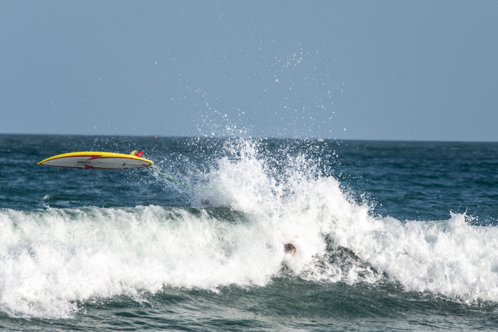 Surfing at Wrightsville Beach off the Coast of NC 