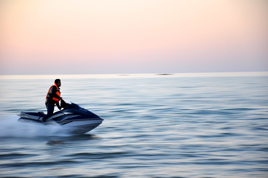 Jet Skiing In The Ocean