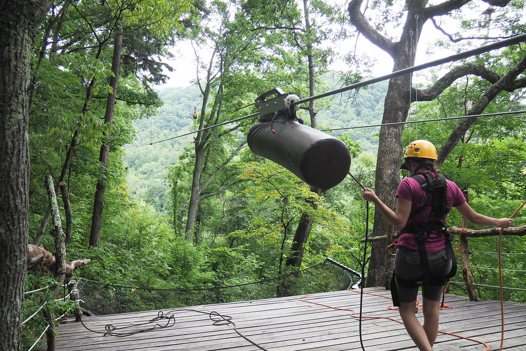 Zipling In Asheville, NC