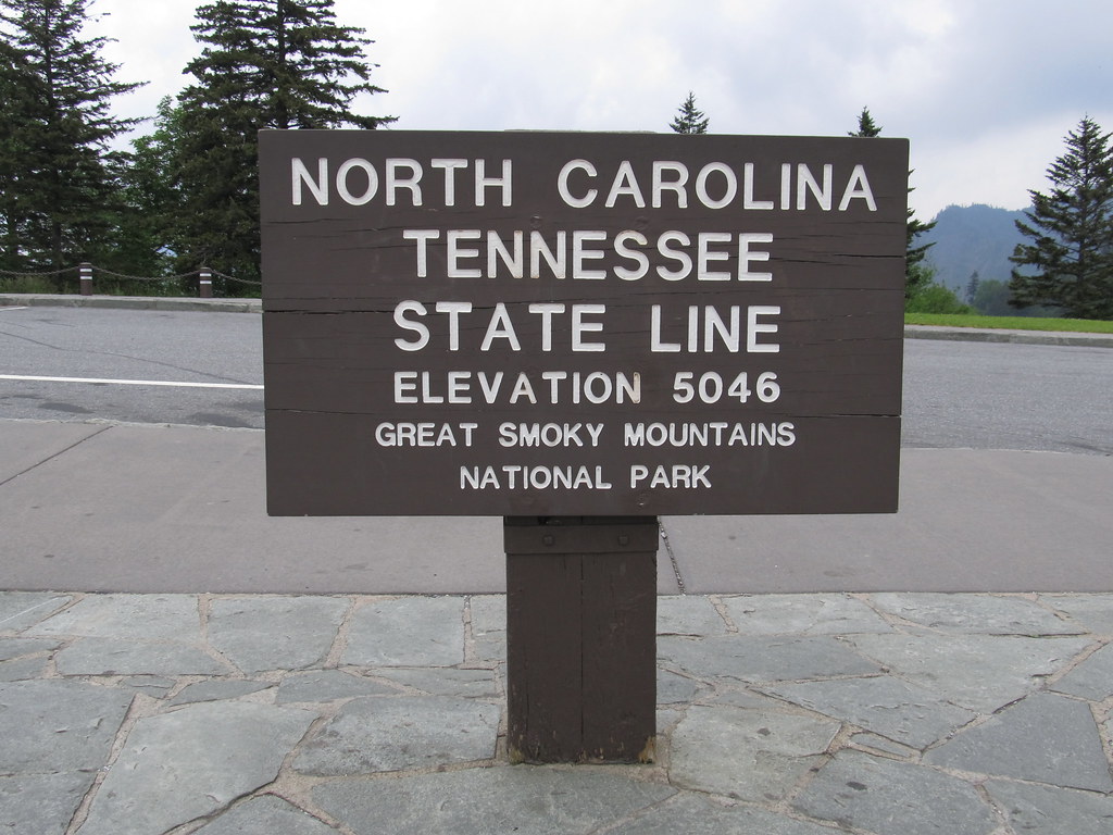 North Carolina-Tennessee State Line, Newfound Gap Road, Great Smoky Mountains National Park