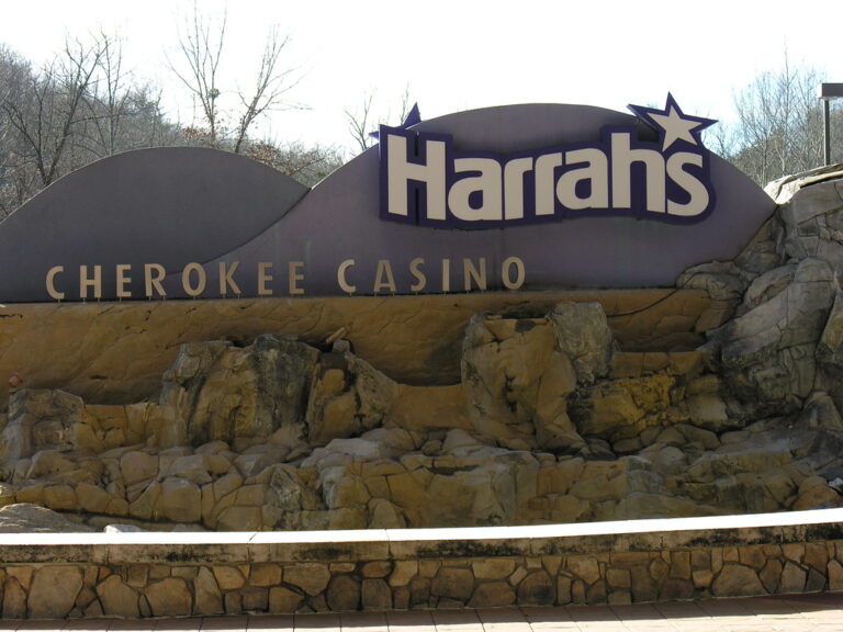 Harrah’s Cherokee Casino Resort Entrance Sign