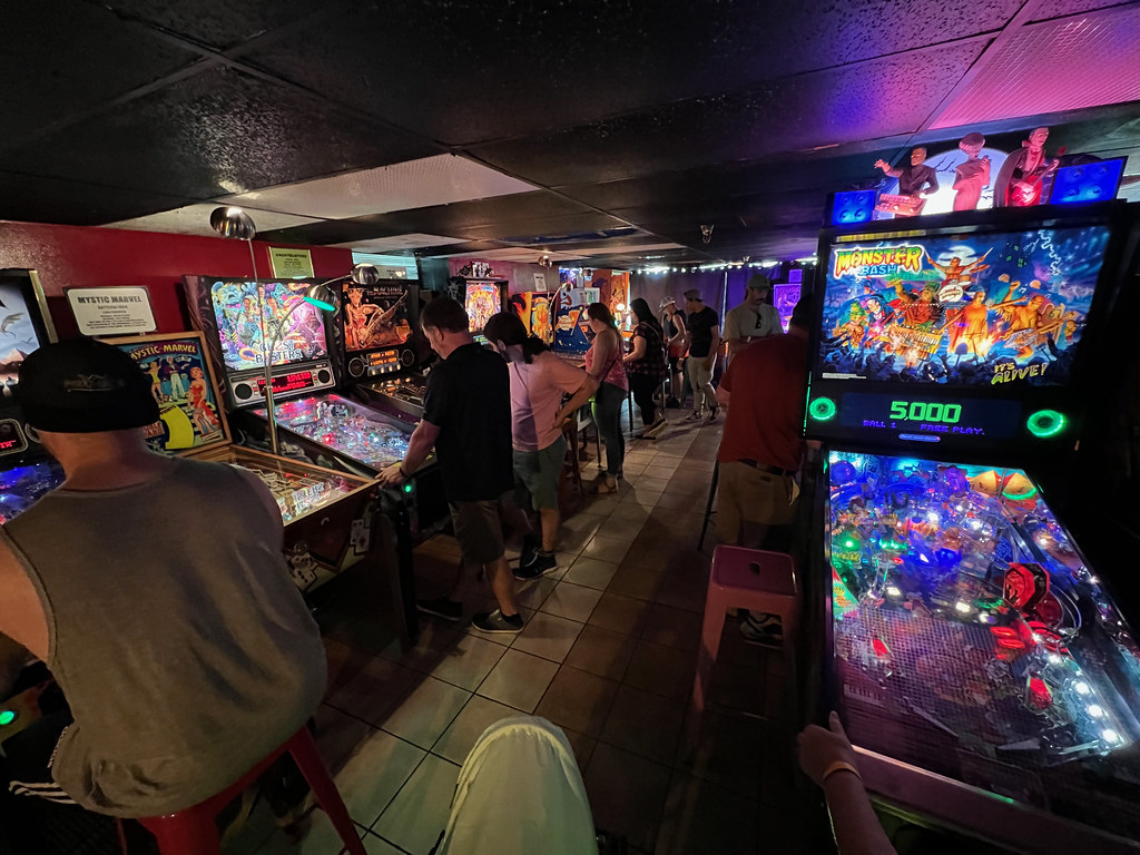 Inside the Asheville Pinball Museum