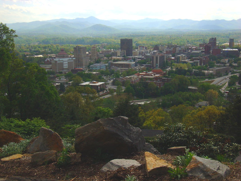 Downtown Asheville in Springtime