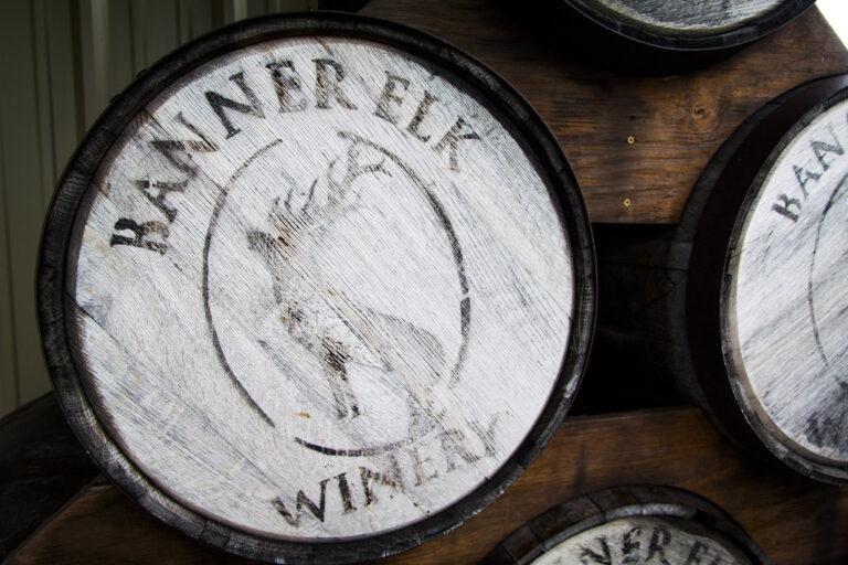 Best Wine Bars In The North Carolina Mountains - Linville Falls Winery - Banner Elk Winery Barrel