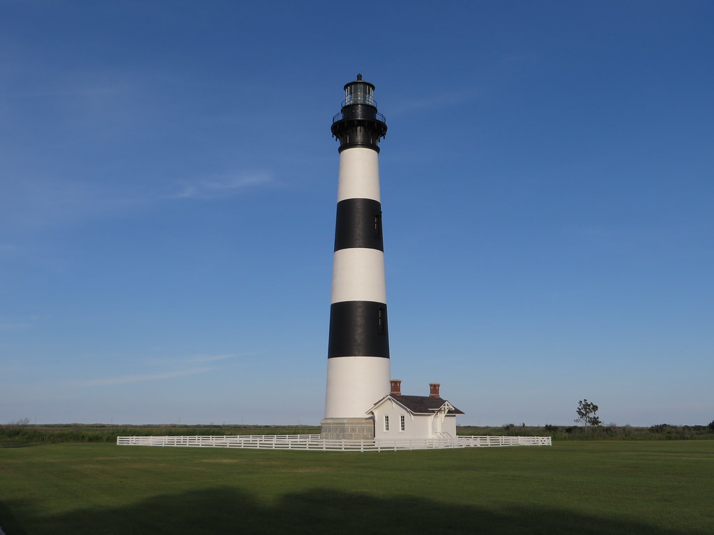 Best Attracton on the North Carolina Coast - Bodie Island Lighthouse, Cape Hatteras National Seashore, Outer Banks