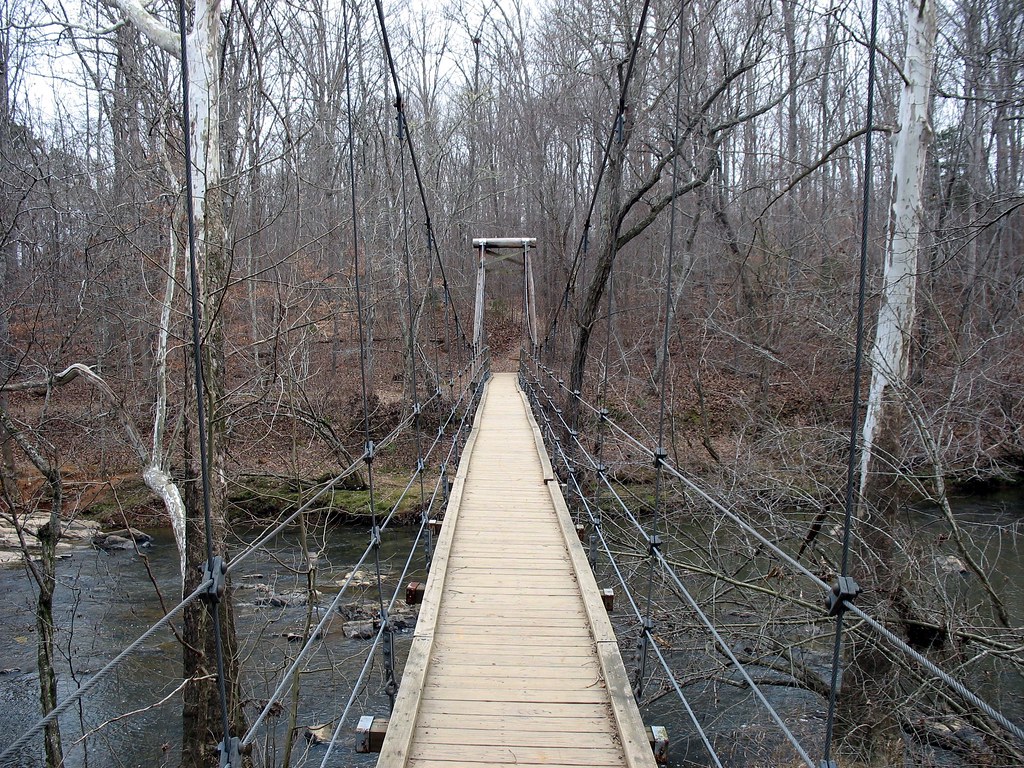 Best Hiking In The Raleigh-Durham Triangle Area - Eno River State Park Suspension Bridge