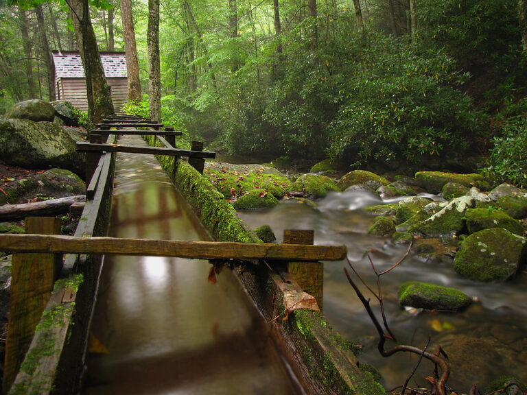 Alfred Reagan Cabin on Roaring Fork Motor Nature Trail, Great Smoky Mountains National Park