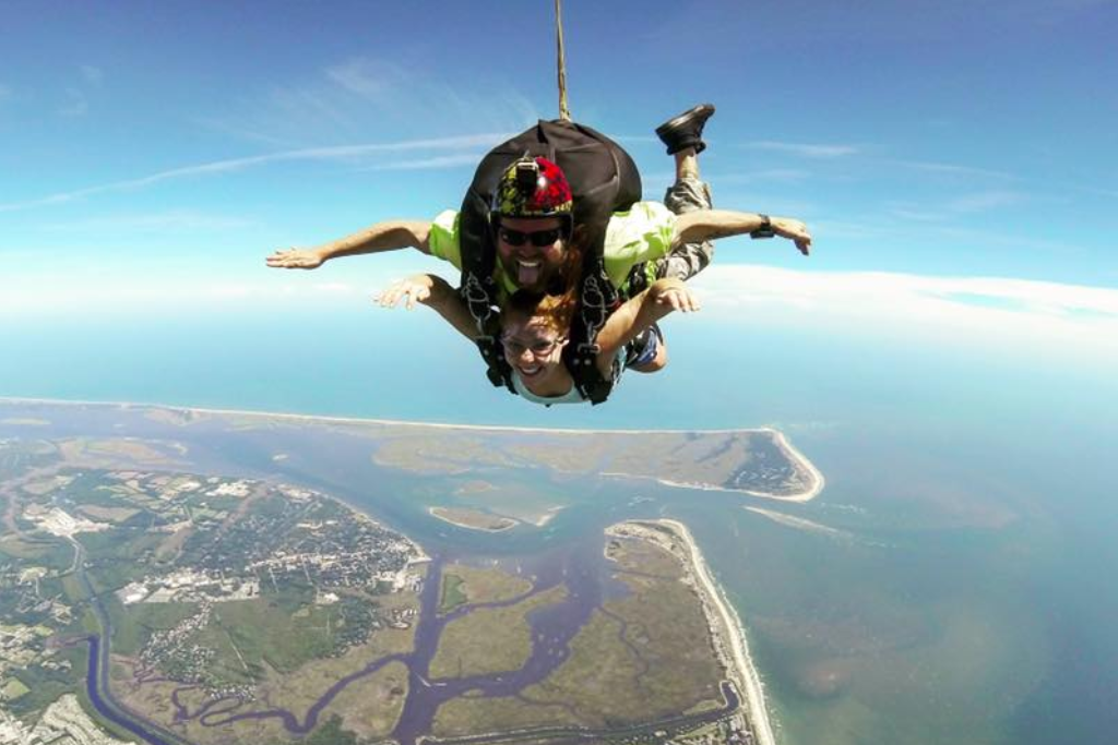 Best Adrenaline Activities On The North Carolina Coast - Skydive Coastal Carolinas Aerial View