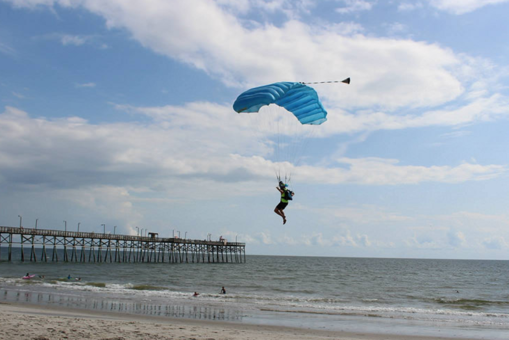 Best Adrenaline Activities In The Topsail Area - Skydive Coastal Carolinas over Beach