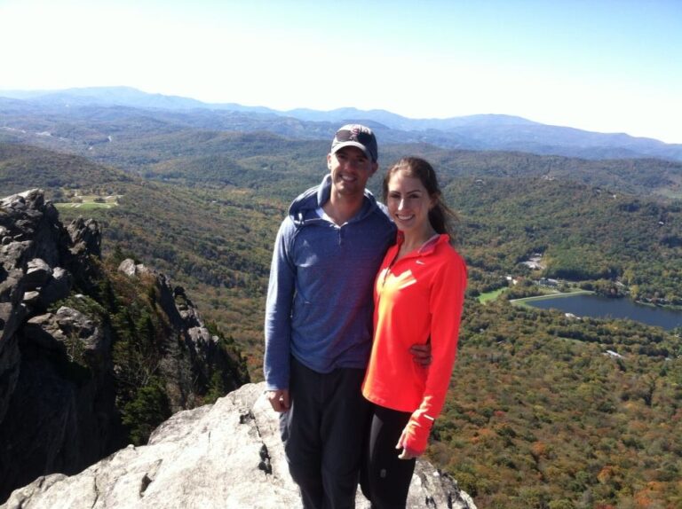 Joel and Becky at one of the Best Attractions in the North Carolina Mountains - Grandfather Mountain