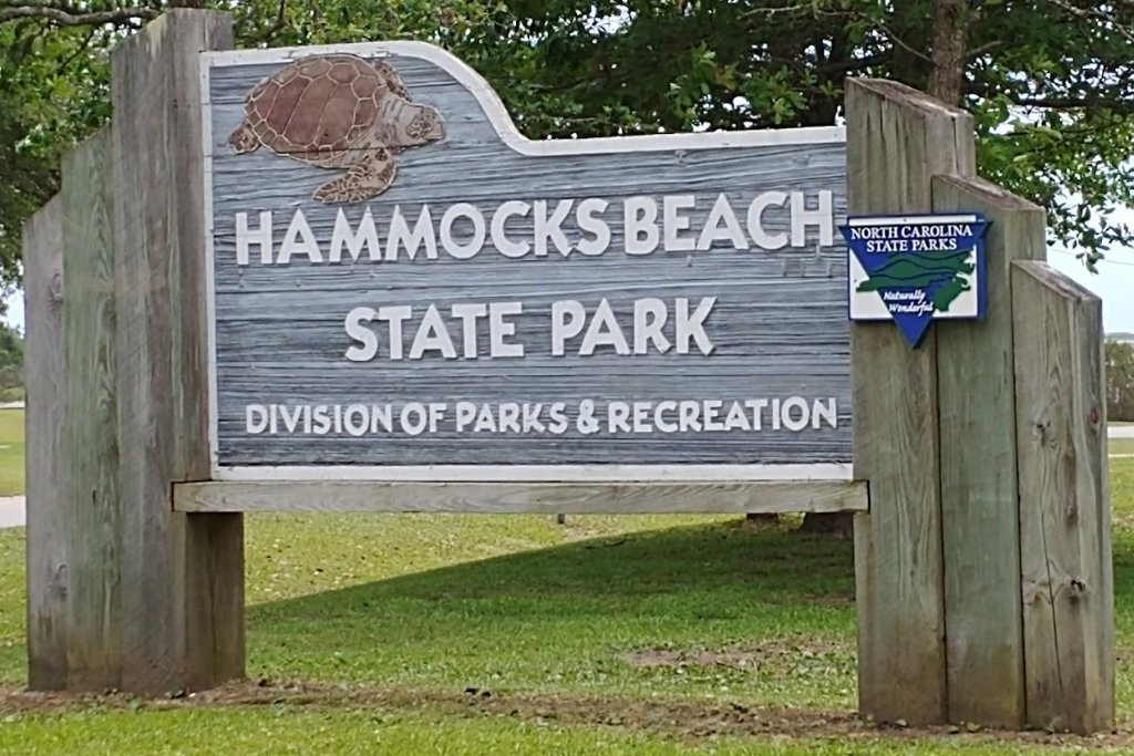 Best Hiking On The North Carolina Coast - Hammocks Beach State Park Sign