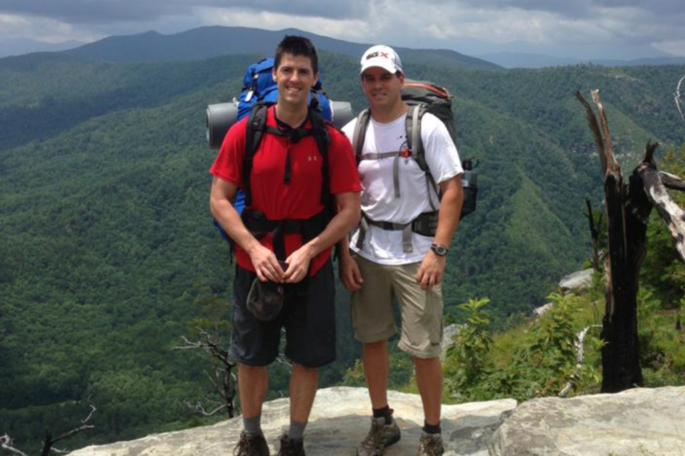 Joel and Mark at one of the Best Attractions in the North Carolina Mountains - Pisgah National Forest