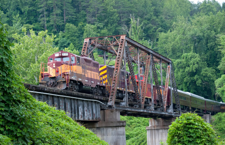 Best Attractions in the Great Smoky Mountains -Railroad - Bryson City