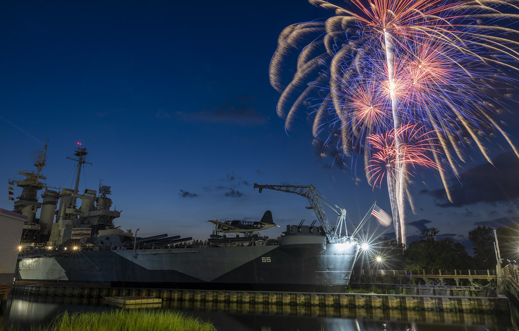 4th of July USS North Carolina Battleship