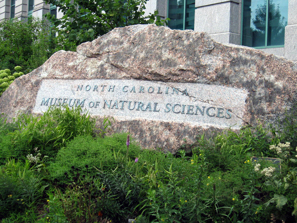 North Carolina Museum of Natural Sciences Exterior Rock Sign