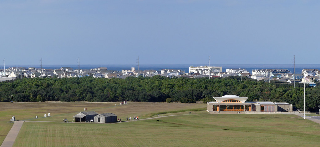 Best Museums and Galleries In The Outer Banks Area - Wright Brothers National Memorial Visitor Center Aerial View