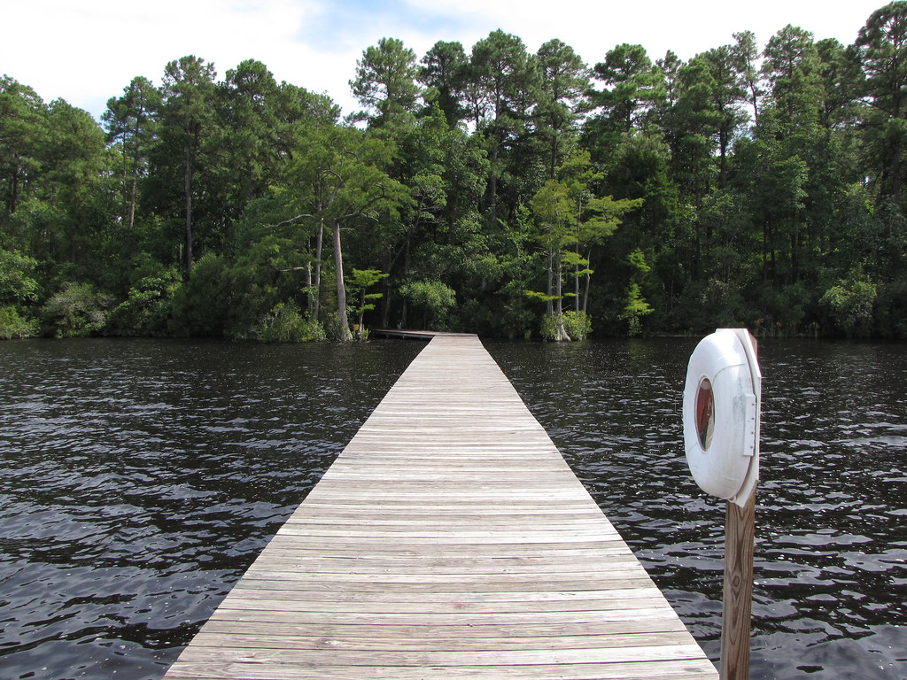 Best Water Activities In The Inner Coastal Plains Area - Jones Lake State Park Fishing Pier