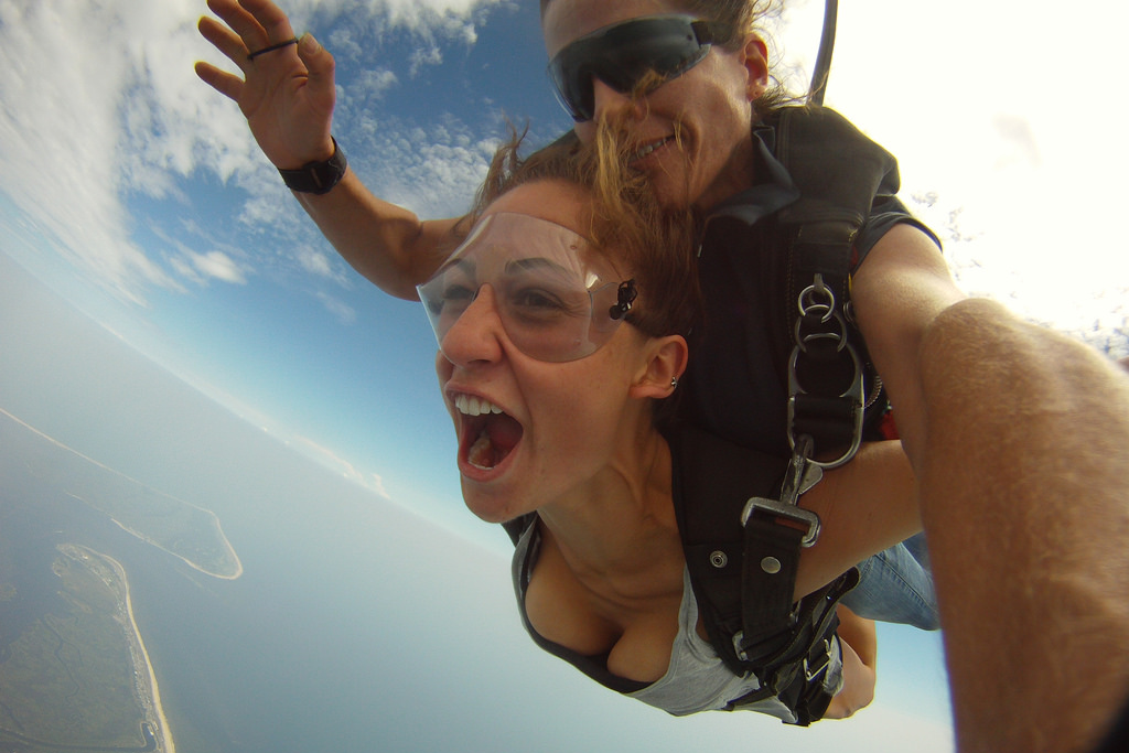 Best Adrenaline Activities In The Crystal Coast Area - Skydive Coastal Carolinas - Action Shot