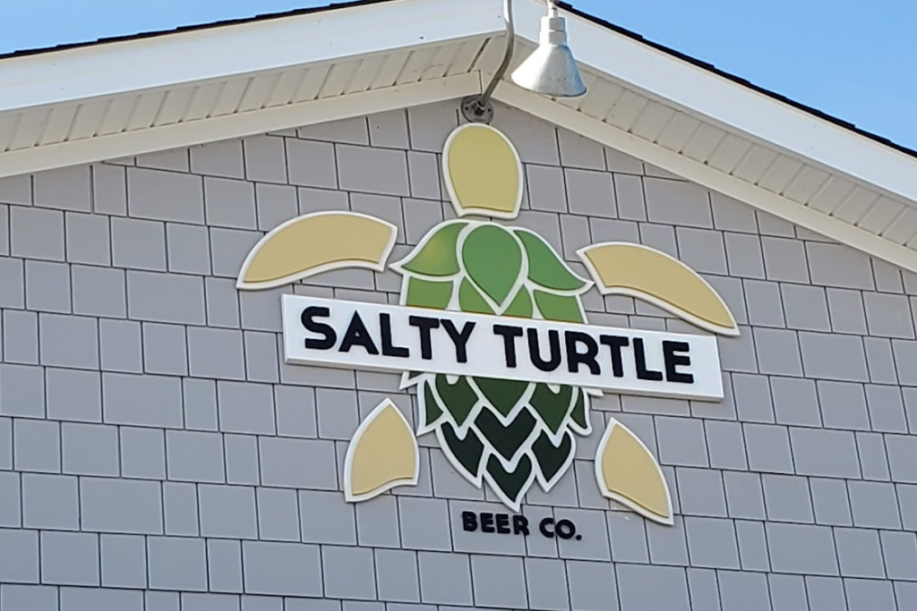 Best Bars In The Topsail Area - Salty Turtle Beer Company Exterior Sign