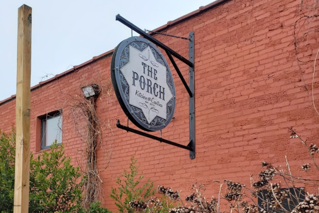 Best Lunch In The Greensboro and Winston-Salem Area - Exterior Sign Of The Porch Kitchen and Cantina