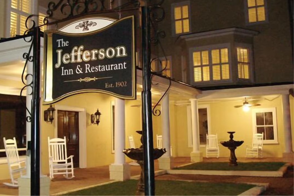 Best Romantic Getaways In The Pinehurst and Sandhills Area - The Jefferson Inn & Restaurant