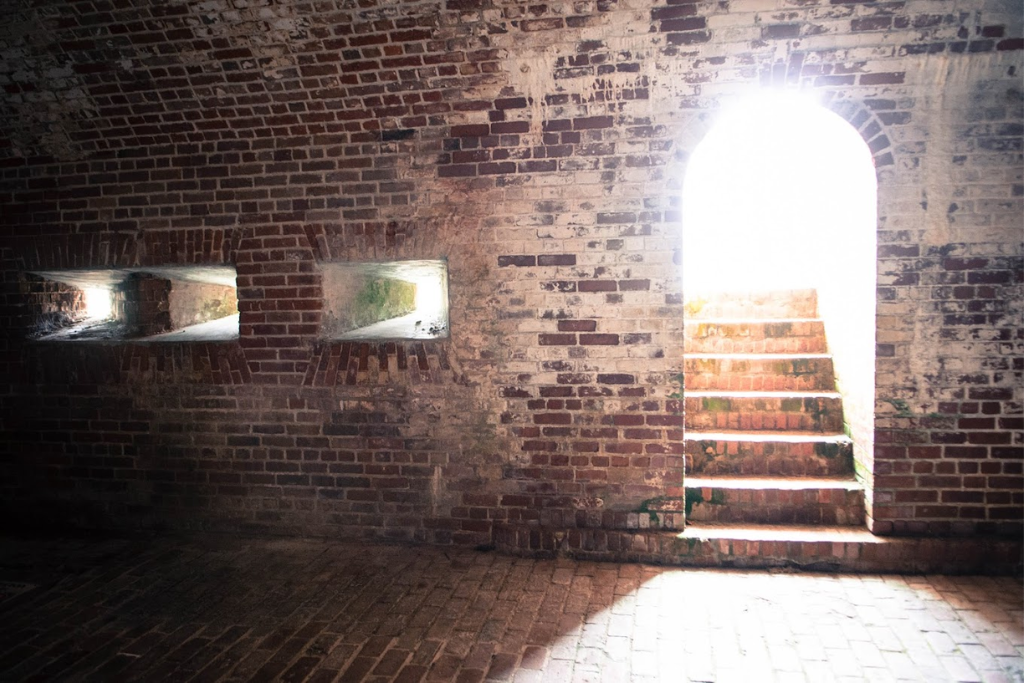 Best Things To Do In The Crystal Coast Area - Fort Macon State Park - Inside View