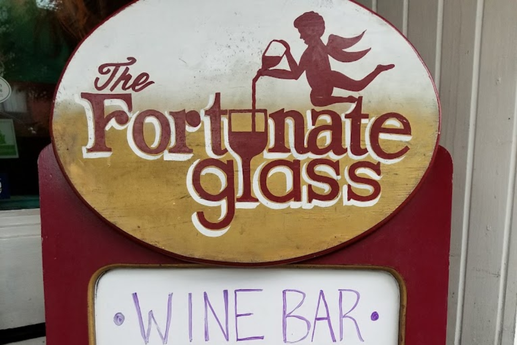 Best Wine Bars In The Greater Wilmington Area - The Fortunate Glass Exterior Sign