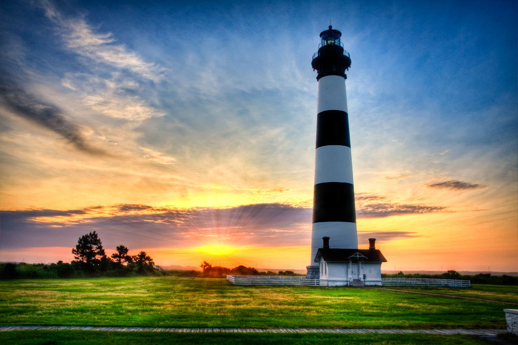 Best Attractions In The Outer Banks Area - Bodie Island Lighthouse