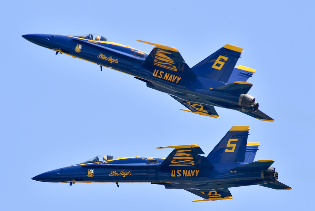 Things to Do in Goldsboro NC - The Blue Angels perform at the Wings Over Wayne Air Show.